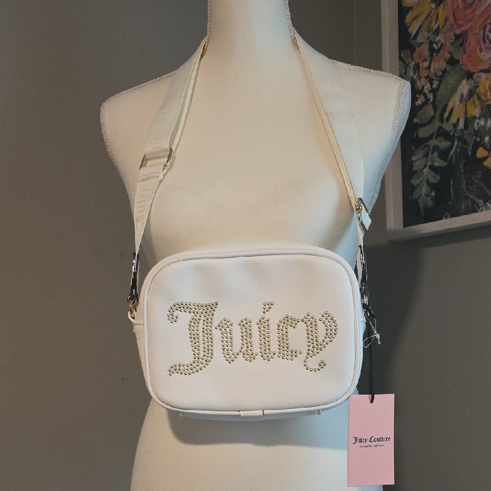 Juicy Couture Obsession Camera Crossbody Bag - White NWT